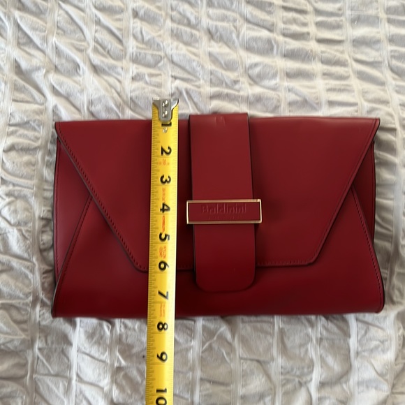 Baldinini red clutch.